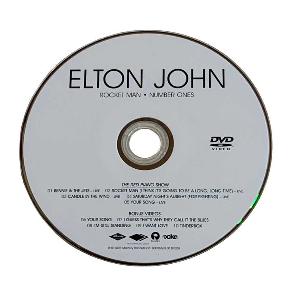 Elton John Rocket Man Number Ones DVD The Red Piano Show Live Bonus Videos 2007